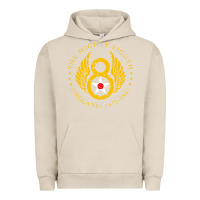 Pigment French Oak mighty eighth   8th anniversary Urban Hoodie - artisFamous
