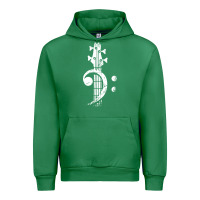 Emerald musical guitar bass Urban Hoodie - artisFamous