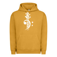 Pigment Peanut Butter musical guitar bass Urban Hoodie - artisFamous