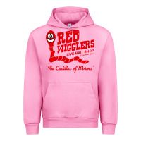 Fuchsia Pink red wigglers Urban Hoodie - artisFamous