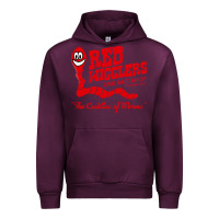 Mauve Wine red wigglers Urban Hoodie - artisFamous