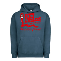 Pigment Midnight Navy red wigglers Urban Hoodie - artisFamous