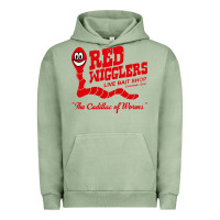 Pigment Oil Green red wigglers Urban Hoodie - artisFamous