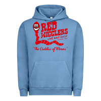 Pigment Pebble Blue red wigglers Urban Hoodie - artisFamous