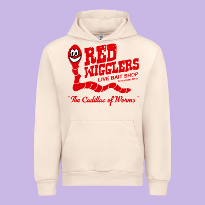 Red Wigglers Urban Hoodie Designed By Artisfamous