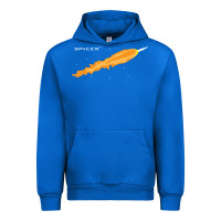 Cobalt SpaceX Rocket Urban Hoodie - artisFamous