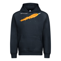 Navy SpaceX Rocket Urban Hoodie - artisFamous