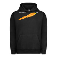 Pigment Black SpaceX Rocket Urban Hoodie - artisFamous
