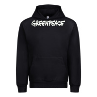 Black Greenpeace Urban Hoodie - artisFamous