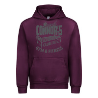 Mauve Wine Sarah Connor's Club - Gym & Fitness Urban Hoodie - artisFamous
