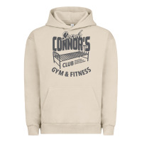 Pigment French Oak Sarah Connor's Club - Gym & Fitness Urban Hoodie - artisFamous
