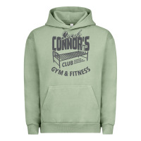 Pigment Oil Green Sarah Connor's Club - Gym & Fitness Urban Hoodie - artisFamous