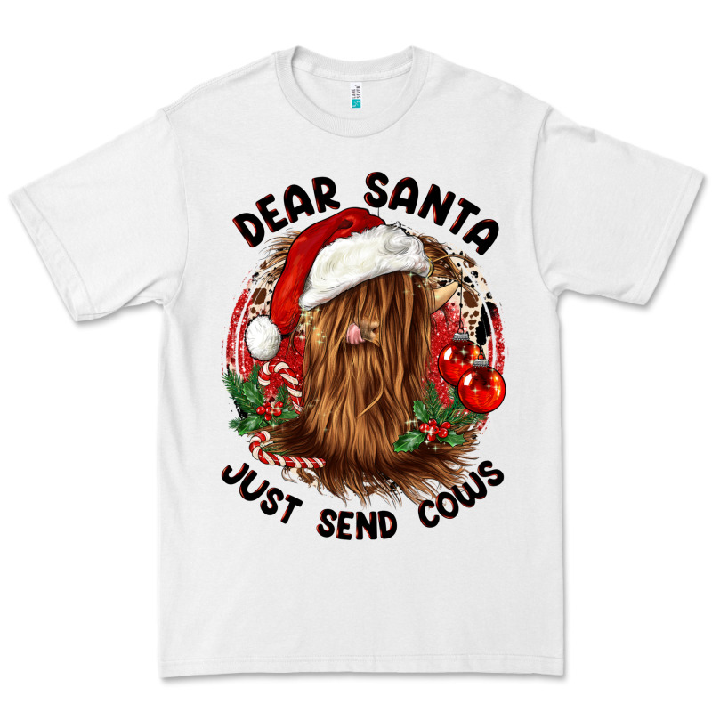 Dear Santa Just Send Cows Premium Tee by CowGirlArtShop | Teevron