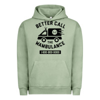 Pigment Oil Green wambulance Urban Hoodie - artisFamous