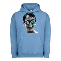 Pigment Pebble Blue squints Urban Hoodie - artisFamous
