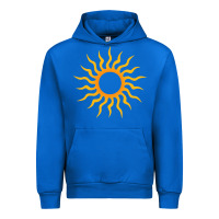 Cobalt tribal sun Urban Hoodie - artisFamous
