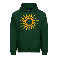 Forest Green tribal sun Urban Hoodie - artisFamous