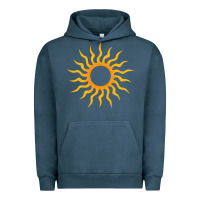 Pigment Midnight Navy tribal sun Urban Hoodie - artisFamous