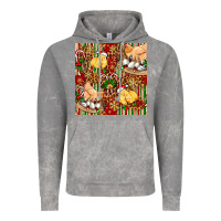 Cloud Rock christmas chicken Vintage Hoodie - FaDigitalArtStudio