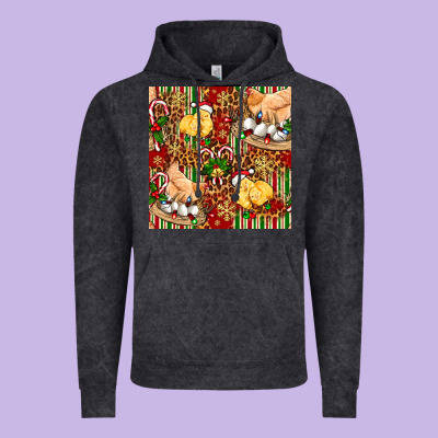 Christmas Chicken Vintage Hoodie Designed By Fadigitalartstudio