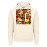 Vintage Artic christmas chicken Vintage Hoodie - FaDigitalArtStudio