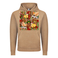 Vintage Coffee christmas chicken Vintage Hoodie - FaDigitalArtStudio