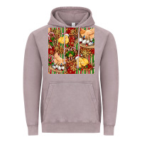 Vintage Zinc christmas chicken Vintage Hoodie - FaDigitalArtStudio