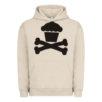 Pigment French Oak johnny cupcakes funny skull Urban Hoodie - artisFamous