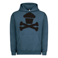 Pigment Midnight Navy johnny cupcakes funny skull Urban Hoodie - artisFamous