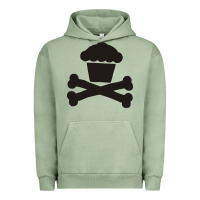 Pigment Oil Green johnny cupcakes funny skull Urban Hoodie - artisFamous