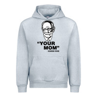 Heather Grey your mom  Sigmund Freud Urban Hoodie - artisFamous