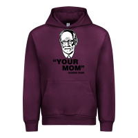 Mauve Wine your mom  Sigmund Freud Urban Hoodie - artisFamous
