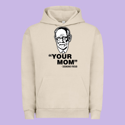 Your Mom  Sigmund Freud Urban Hoodie Designed By Artisfamous
