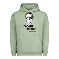 Pigment Oil Green your mom  Sigmund Freud Urban Hoodie - artisFamous