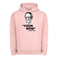 Pigment Salmon your mom  Sigmund Freud Urban Hoodie - artisFamous
