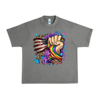 Tornado LGBTQ+ and American flag Urban Heavy Tee - FaDigitalArtStudio