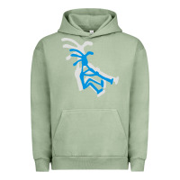 Pigment Oil Green kokopeli funny Urban Hoodie - artisFamous