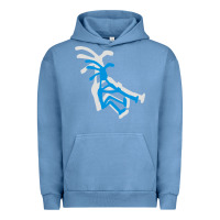 Pigment Pebble Blue kokopeli funny Urban Hoodie - artisFamous