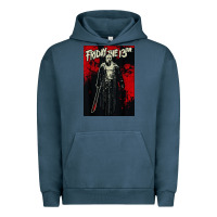 Pigment Midnight Navy friday the 13th jason drip Urban Hoodie - artisFamous