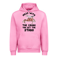 Fuchsia Pink mess with the crabo you get the stabo Urban Hoodie - artisFamous