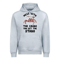Heather Grey mess with the crabo you get the stabo Urban Hoodie - artisFamous