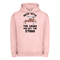 Pigment Salmon mess with the crabo you get the stabo Urban Hoodie - artisFamous