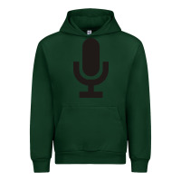 Forest Green microphone funny music Urban Hoodie - artisFamous