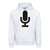 White microphone funny music Urban Hoodie - artisFamous