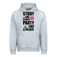 Heather Grey study like sam party like dean Urban Hoodie - artisFamous