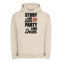 Pigment French Oak study like sam party like dean Urban Hoodie - artisFamous