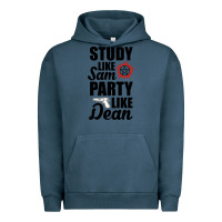 Pigment Midnight Navy study like sam party like dean Urban Hoodie - artisFamous