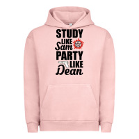 Pigment Salmon study like sam party like dean Urban Hoodie - artisFamous