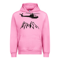 Fuchsia Pink mountain rescue helicopter funny Urban Hoodie - artisFamous