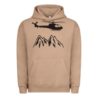 Pigment Burro mountain rescue helicopter funny Urban Hoodie - artisFamous
